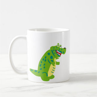 Cute Cartoon Alligator Keramische Koffiemok