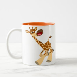 Cute Cartoon Ambling Giraffe Mok