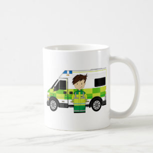 Cute Cartoon Ambulance en EMT Koffiemok