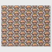 Cute Cartoon Angel Cadeaupapier (Vlak)