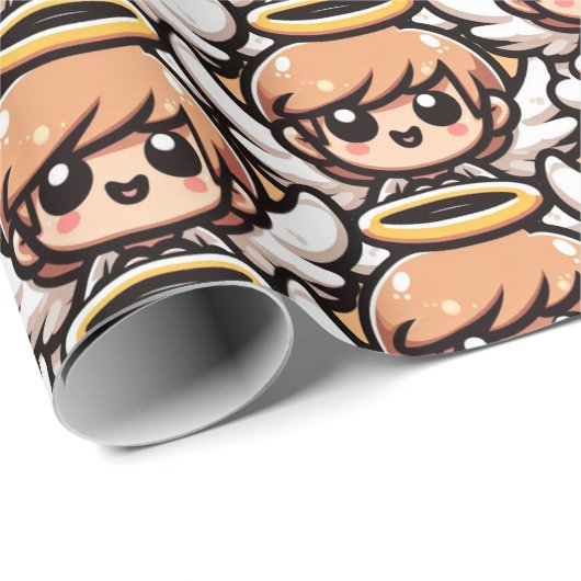 Cute Cartoon Angel Cadeaupapier (Rol Hoek)