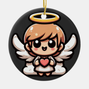 Cute Cartoon Angel Keramisch Ornament