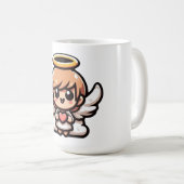 Cute Cartoon Angel Koffiemok (Voorkant rechts)