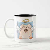 Cute Cartoon Angel Pig Mok (Links)
