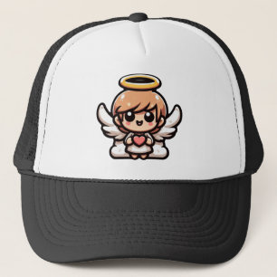 Cute Cartoon Angel Trucker Pet