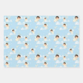 Cute Cartoon Angels And Doves Seamless Pattern Inpakpapier Vel (Voorkant 2)