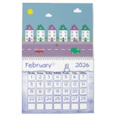 Cute Cartoon Animals & Children Illustrations Kalender (Feb 2026)