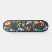 Cute Cartoon Animals Family with Love Hearts Kinde Skateboard (Horizontaal)