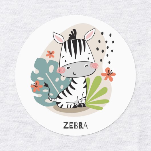 Cute Cartoon Animals Labels (Design 1)