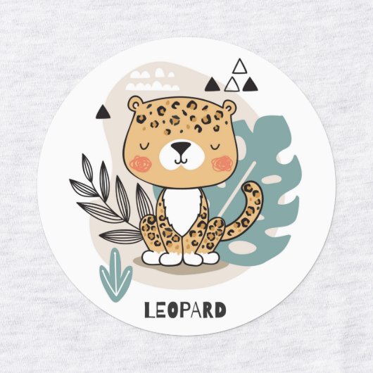 Cute Cartoon Animals Labels (Design 2)