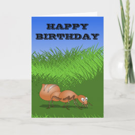 Cute Cartoon Ant Kaart