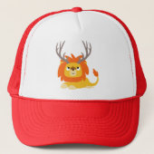 Cute Cartoon Antlered Lion Pet (Voorkant)