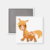Cute Cartoon Appaloosa Pony magnet (Voorkant / Achterkant)