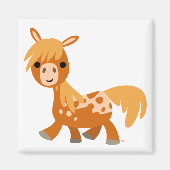 Cute Cartoon Appaloosa Pony magnet (Voorkant)