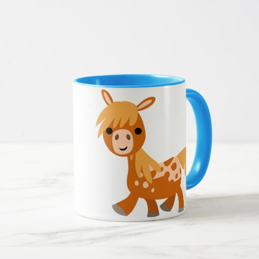 Cute Cartoon Appaloosa Pony Mok (Voorkant rechts)
