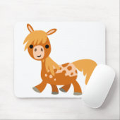 Cute Cartoon Appaloosa Pony mousepad Muismat (Met muis)