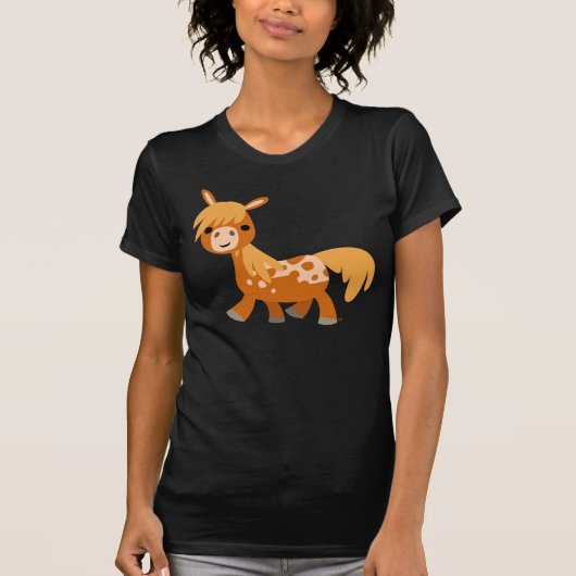 Cute Cartoon Appaloosa Pony T-shirt (Voorkant)