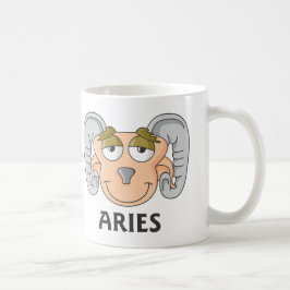 Cute Cartoon Aries Ram Koffiemok