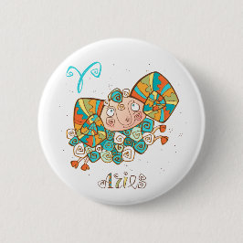 Cute Cartoon Aries Ronde Button 5,7 Cm