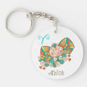 Cute Cartoon Aries Sleutelhanger (Voorkant)