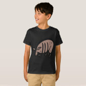 Cute Cartoon Armadillo T-shirt (Voorkant volledig)