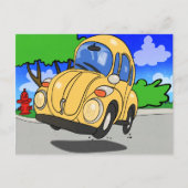 Cute Cartoon Auto Briefkaart (Voorkant)