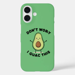 Cute Cartoon Avocado iPhone 16 Hoesje