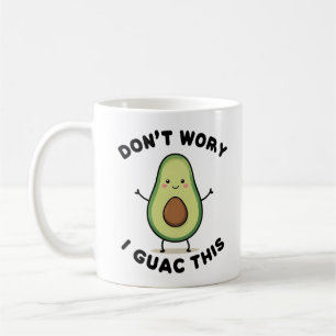 Cute Cartoon Avocado Koffiemok