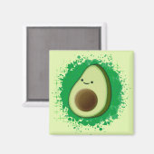 Cute Cartoon Avocado Magneet (Voorkant / Achterkant)
