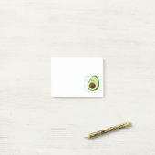 Cute Cartoon Avocado on Distress Background Post-it® Notes (Op bureau)