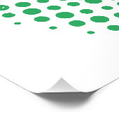 Cute Cartoon Avocado on Distress Green Vortex Perfect Poster (Hoek)