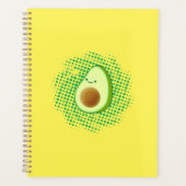 Cute Cartoon Avocado on Distress Vortex Planner (Voorkant)