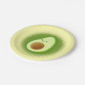 Cute Cartoon Avocado Papieren Bordje (Gekanteld)