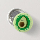 Cute Cartoon Avocado Ronde Button 3,2 Cm (Voorkant /achterkant)