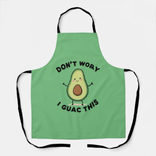 Cute Cartoon Avocado Schort