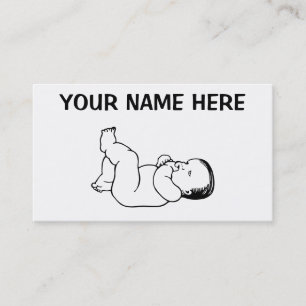 Cute Cartoon Baby Birth Gefeliciteerd Shower Visitekaartje