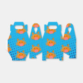 Cute Cartoon Baby Crab Blue Ocean Bedankdoosjes (Uitgevouwen)