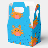 Cute Cartoon Baby Crab Blue Ocean Bedankdoosjes (Geopend)