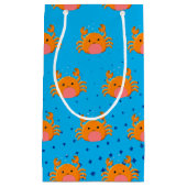 Cute Cartoon Baby Crab Blue Ocean Klein Cadeauzakje (Voorkant)