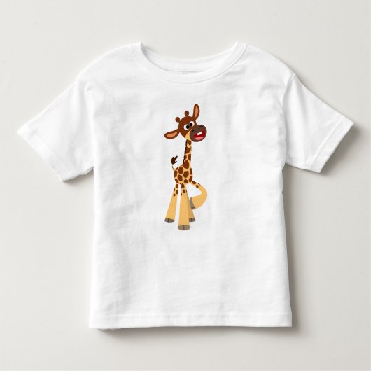 Cute Cartoon Baby Giraffe Children T-Shirt (Voorkant)