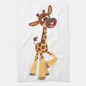 Cute Cartoon Baby Giraffe Kitchen Towel Theedoek (Verticaal)