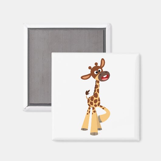 Cute Cartoon Baby Giraffe Magnet (Voorkant / Achterkant)