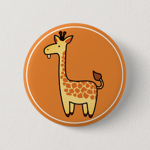Cute Cartoon Baby Giraffe Ronde Button 5,7 Cm