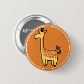 Cute Cartoon Baby Giraffe Ronde Button 5,7 Cm (Voorkant /achterkant)