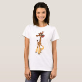 Cute Cartoon Baby Giraffe T-shirt (Voorkant volledig)