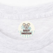 Cute Cartoon Baby Koala Kids Naam Kleding Labels (Aangebracht)