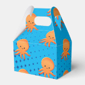 Cute Cartoon Baby Octopus Blue Ocean Bedankdoosjes (Achterkant)