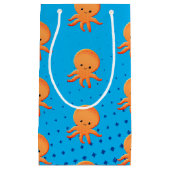 Cute Cartoon Baby Octopus Blue Ocean Klein Cadeauzakje (Voorkant)