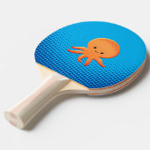 Cute Cartoon Baby Octopus Blue Ocean Tafeltennisbatje (Voorkant Gekanteld)