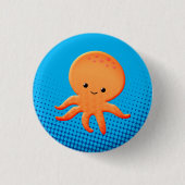 Cute Cartoon Baby Octopus Ronde Button 3,2 Cm (Voorkant)